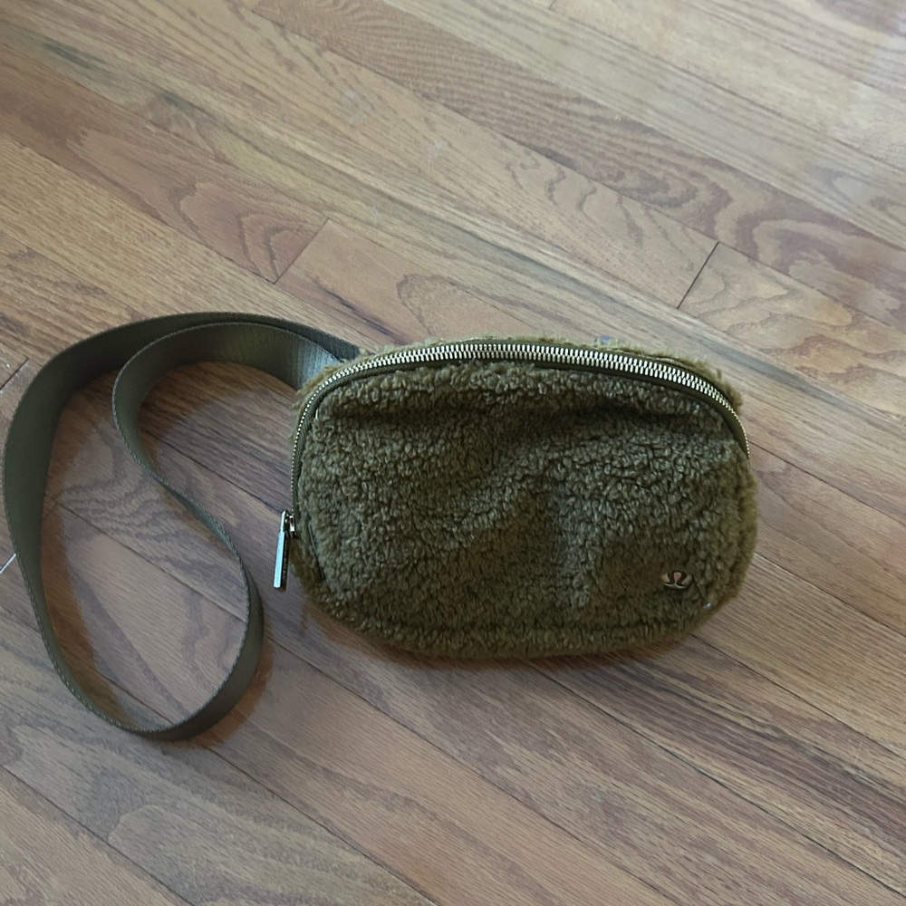 Lululemon Athletica Brown Sherpa Crossbody Bag
